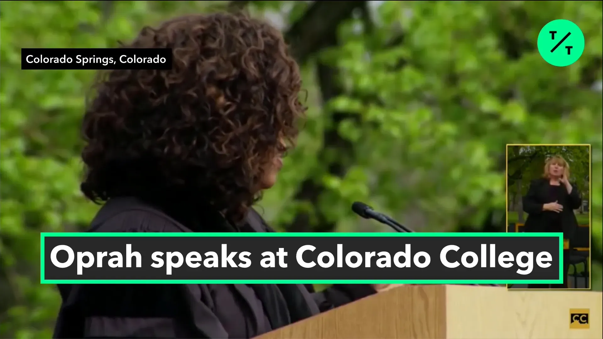 Oprah กล่าวถึงการใช้ชีวิตในบริการผู้อื่น