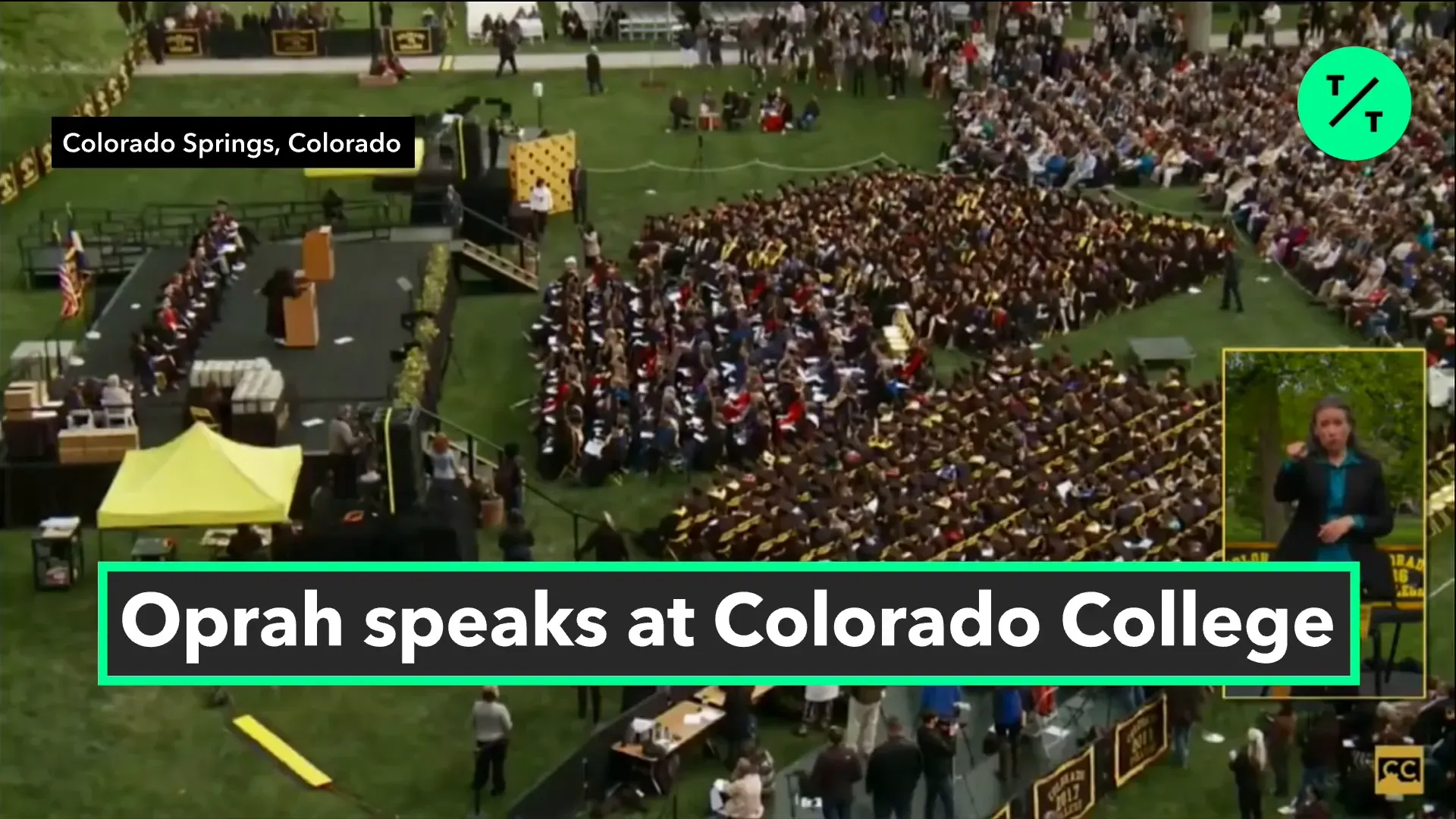 Oprah แจกหนังสือ The Path Made Clear ให้กับบัณฑิต