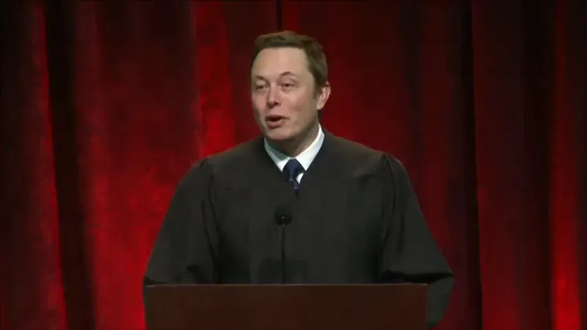 Elon Musk เริ่มต้นบรรยายด้วยคำแนะนำเกี่ยวกับการทำงานหนัก